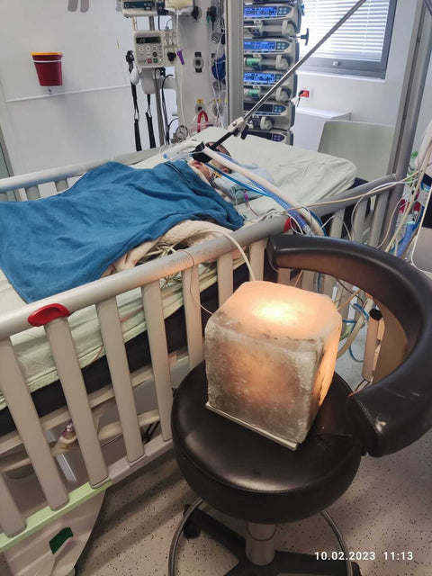 השכרת מנורות מלח טיפוליות למאושפזים בבתי חולים/אישפוז בייתי